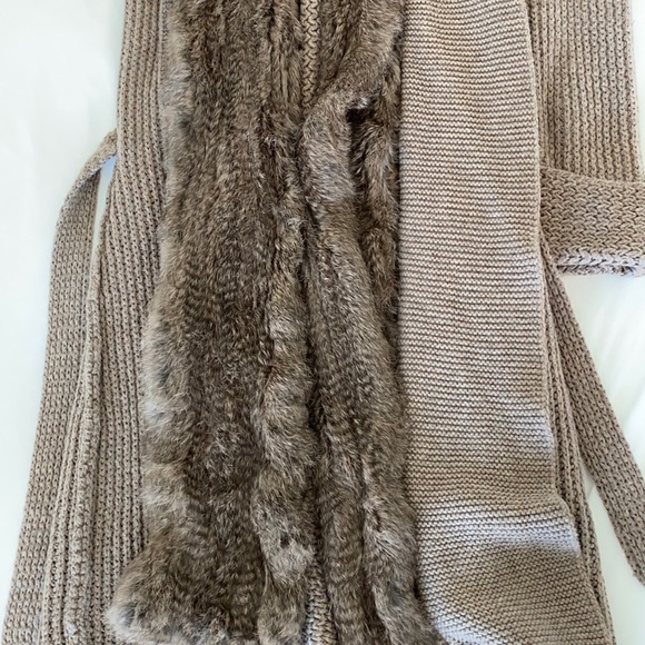 Armani Collezion Rabbit Fur Cardigan Sweater - Picture 4 of 10